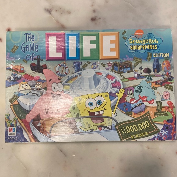 The Game of Life Spongebob Squarepants Editions Milton Bradley - Picture 1 of 10